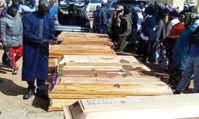 Funeral of victims of gunmen attacks at the Government Secondary School, Malagun One in the Kaura Local Government Area of Kaduna State
