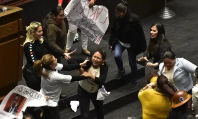 Bolivian women lawmakers engage in fight in Parliament