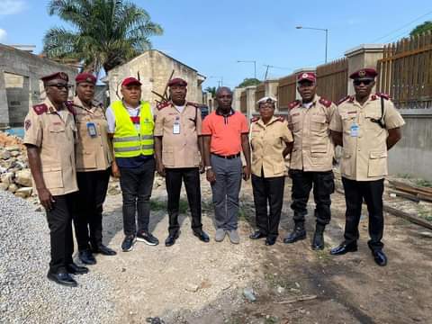 Governor Otu and FRSC on security infrastructure