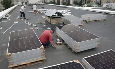 Russia attack Ukraine power grid - solar panels