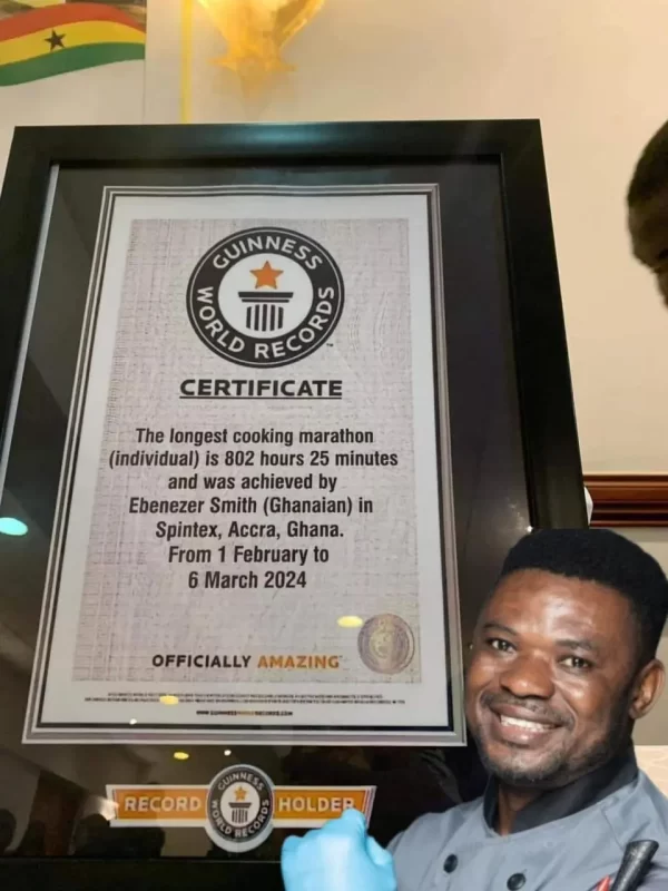 Chef Smith - Ghanaian arrested for forging GWR