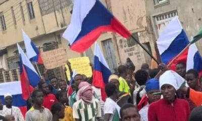 #EndBadGovernance protest - russian flag